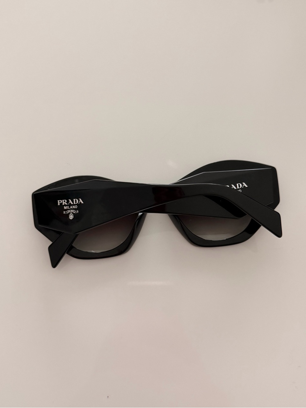 Prada Black Angular Women's Sunglasses